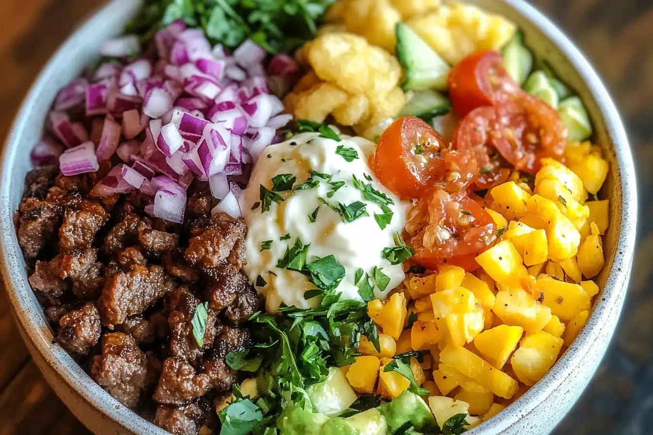 burger bowl recipe