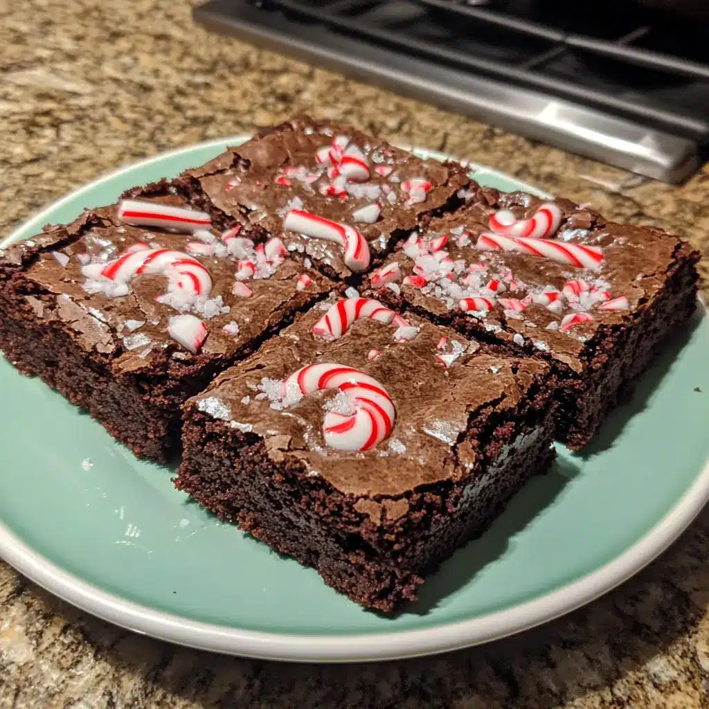 Candy Cane Brownies