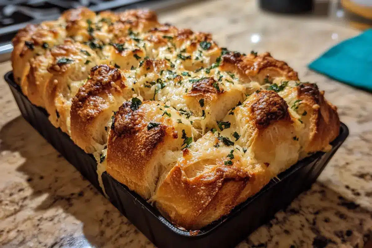 Cheesy Garlic Pull-Apart Bread recipe