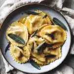 Pumpkin Ravioli with Sage Butter