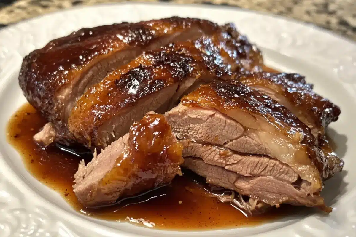 Spiced Roast Duck with Orange Glaze recipe