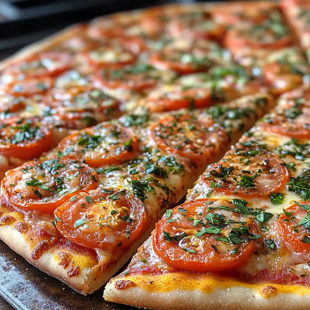 chimichur tomato pizza