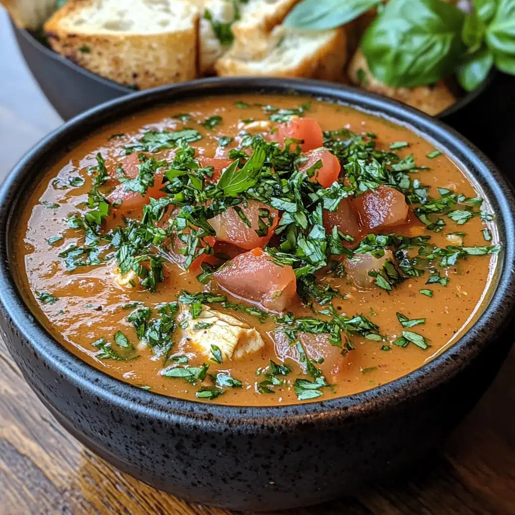 smoky chicken tomato bisque