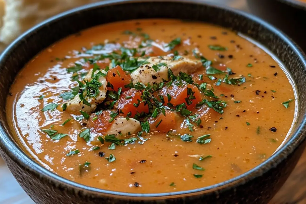 smoky chicken tomato bisque recipe