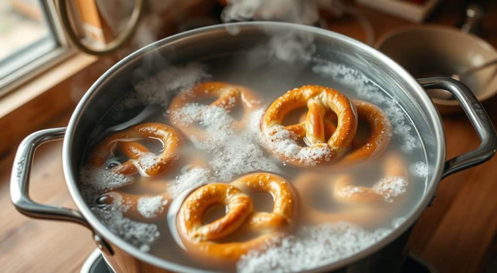 Pretzel Baking Soda Bath Process