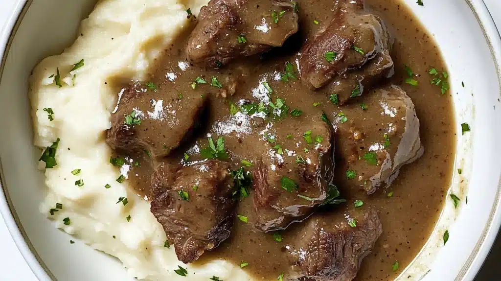 Beef Tips with Gravy