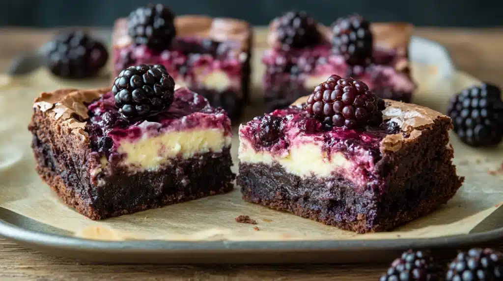 Blackberry Cheesecake Brownies Recipe