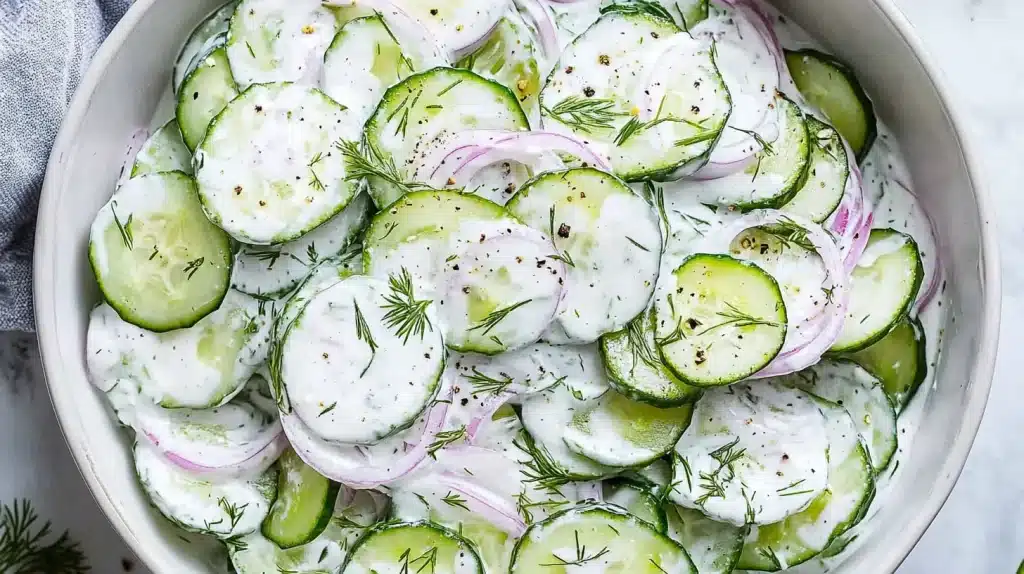 Creamy Cucumber Salad
