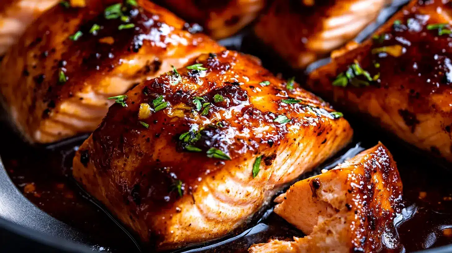 Crispy Honey Garlic Salmon