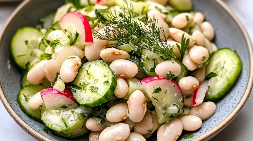 Dilly White Bean Cucumber Salad