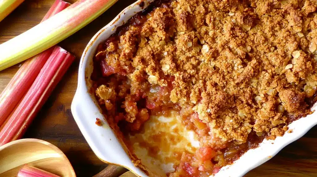 Easy Rhubarb Crisp Recipe