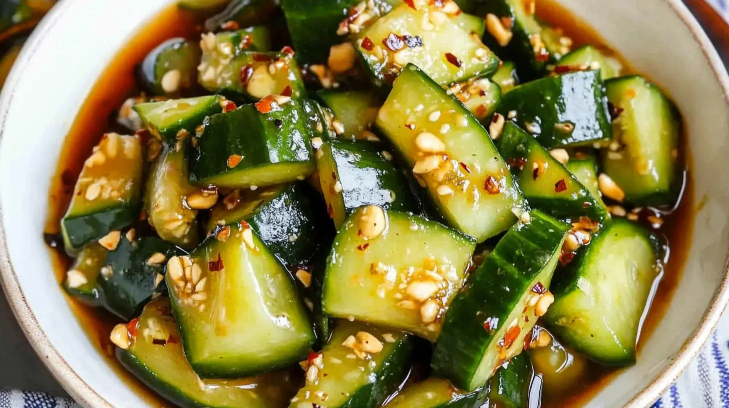 Easy Spicy Smacked Cucumber Salad