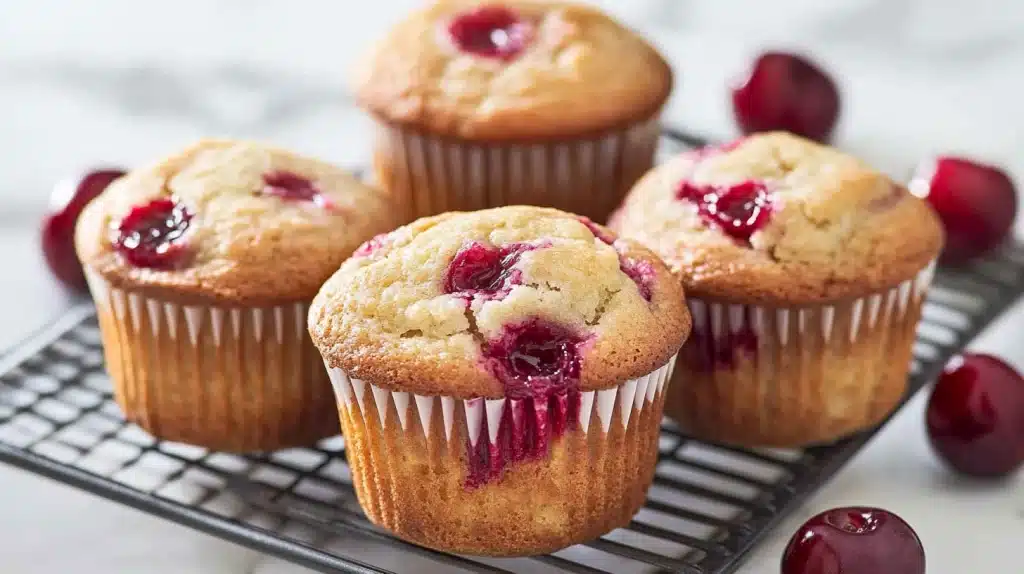 Fresh Cherry Muffins Recipe