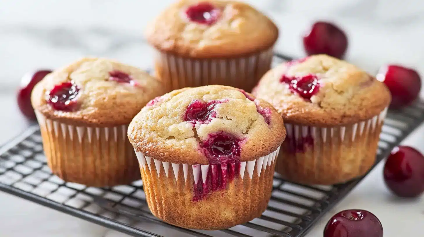 Fresh Cherry Muffins Recipe