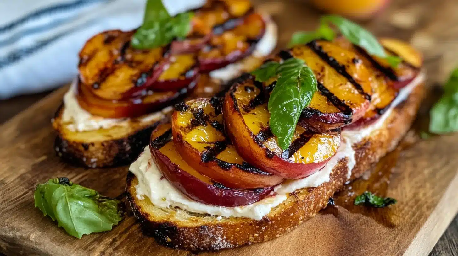 Grilled Nectarines on Toast Recipe