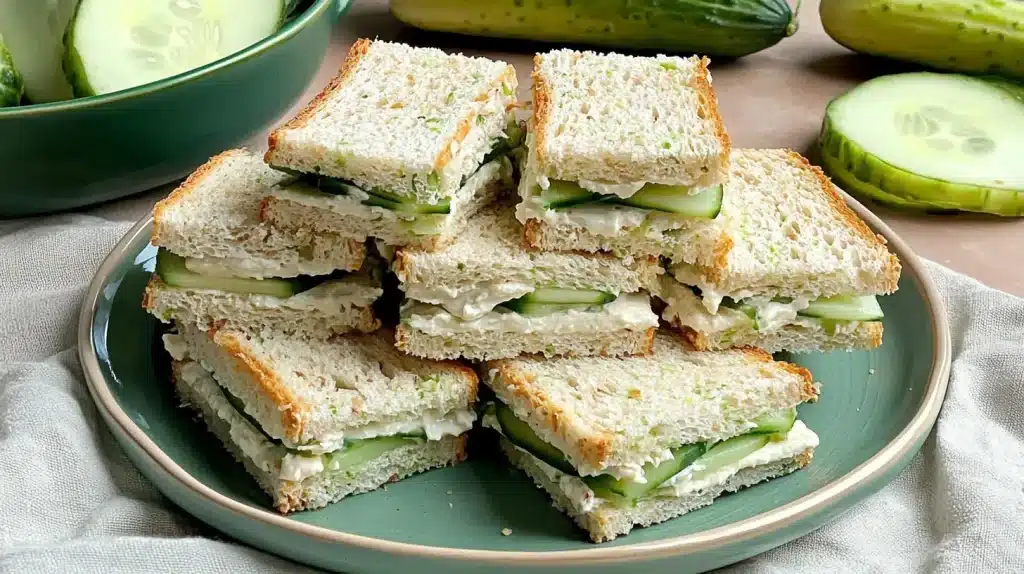 Vegan Cucumber Tea Sandwiches
