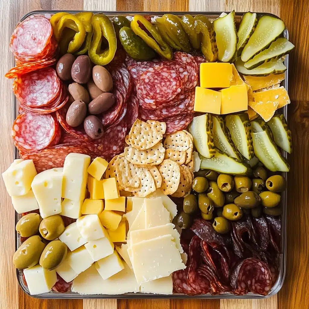 Chaotic Charcuterie Pickle Board