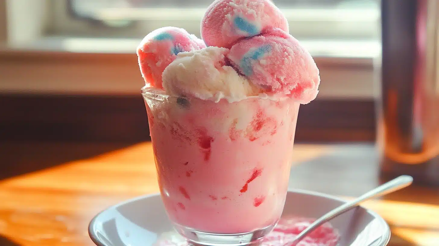 Cotton Candy Ice Cream Float Recipe