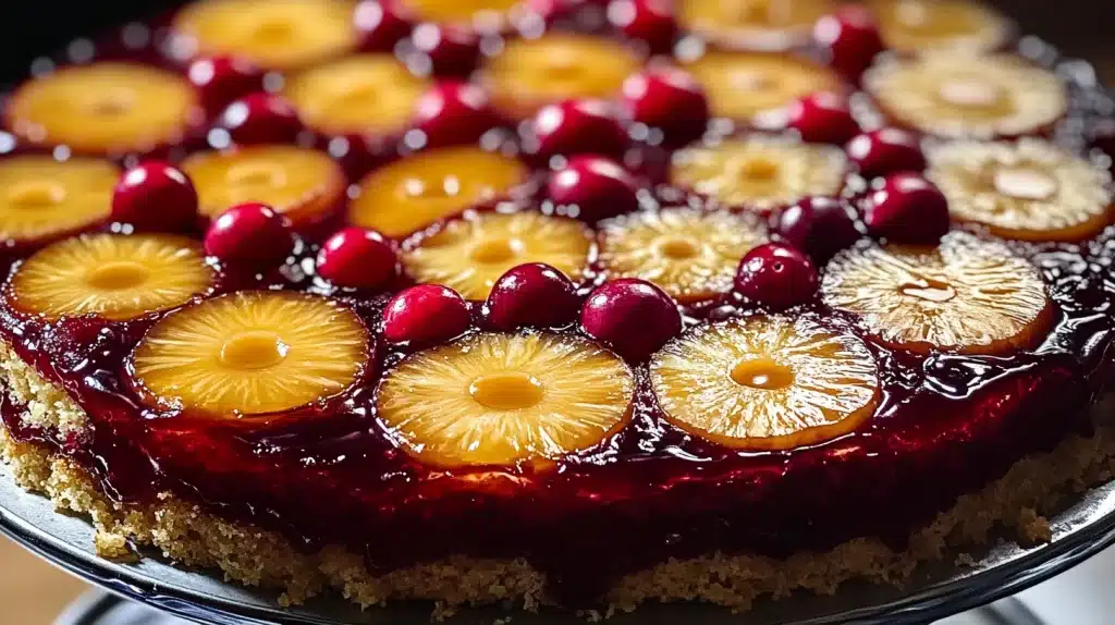 Cranberry Pineapple Upside-Down Cake Recipe