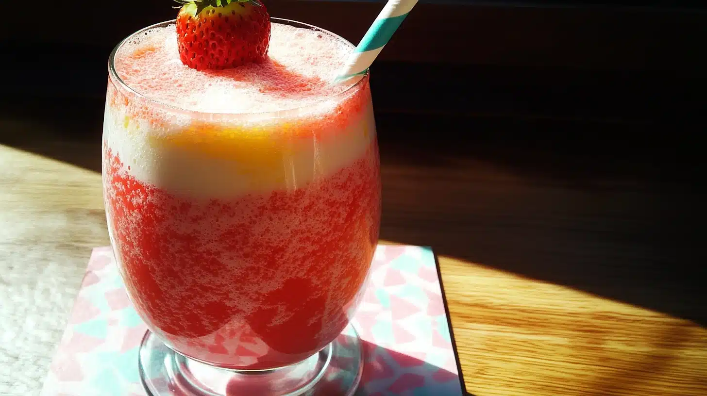 Rainbow Sherbet Float Recipe