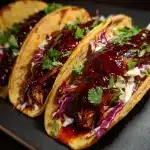 Cherry Glazed Pork Tacos
