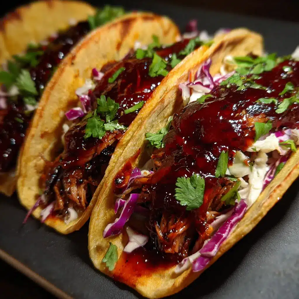 Cherry Glazed Pork Tacos