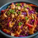 Crunchy Thai Quinoa Salad with Peanut Dressing