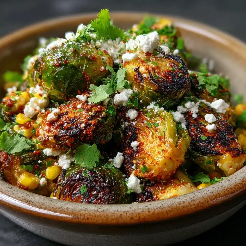 Mexican Street Corn Brussels Sprouts