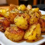 Oven Fried Potatoes & Onions