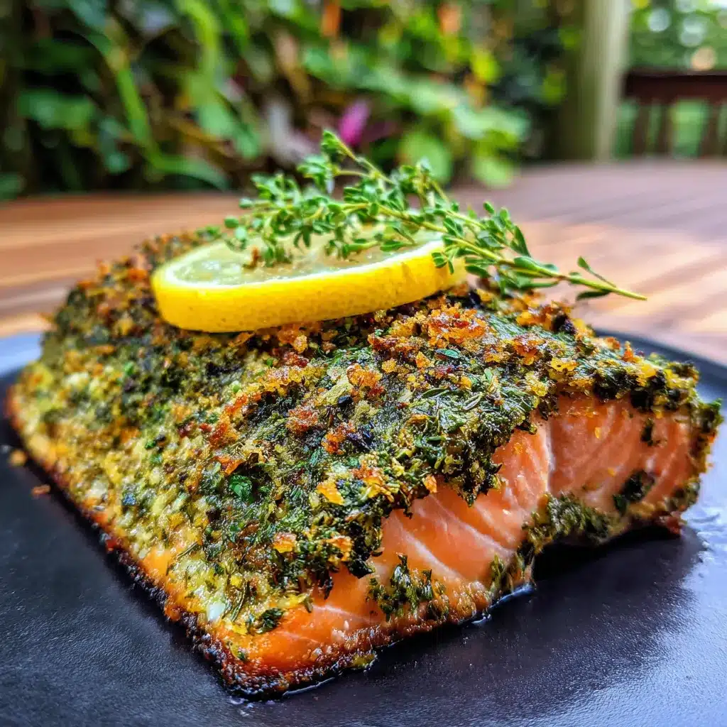 Sustainable Herb-Crusted Salmon