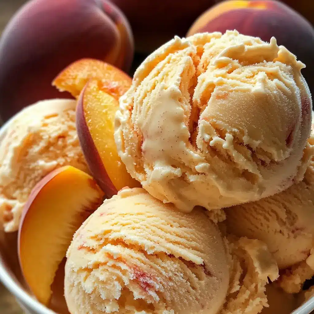 peach ice cream recipe