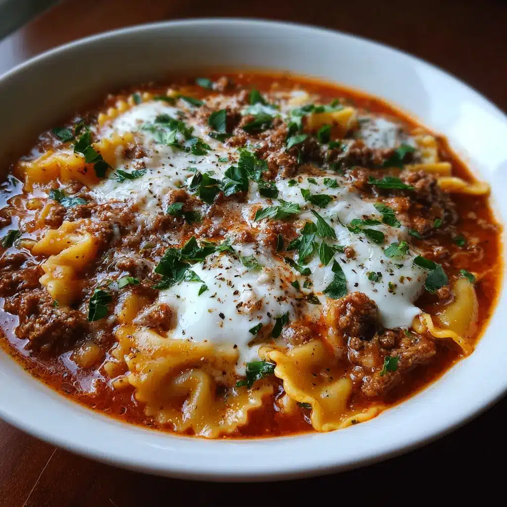 slow cooker lasagna soup