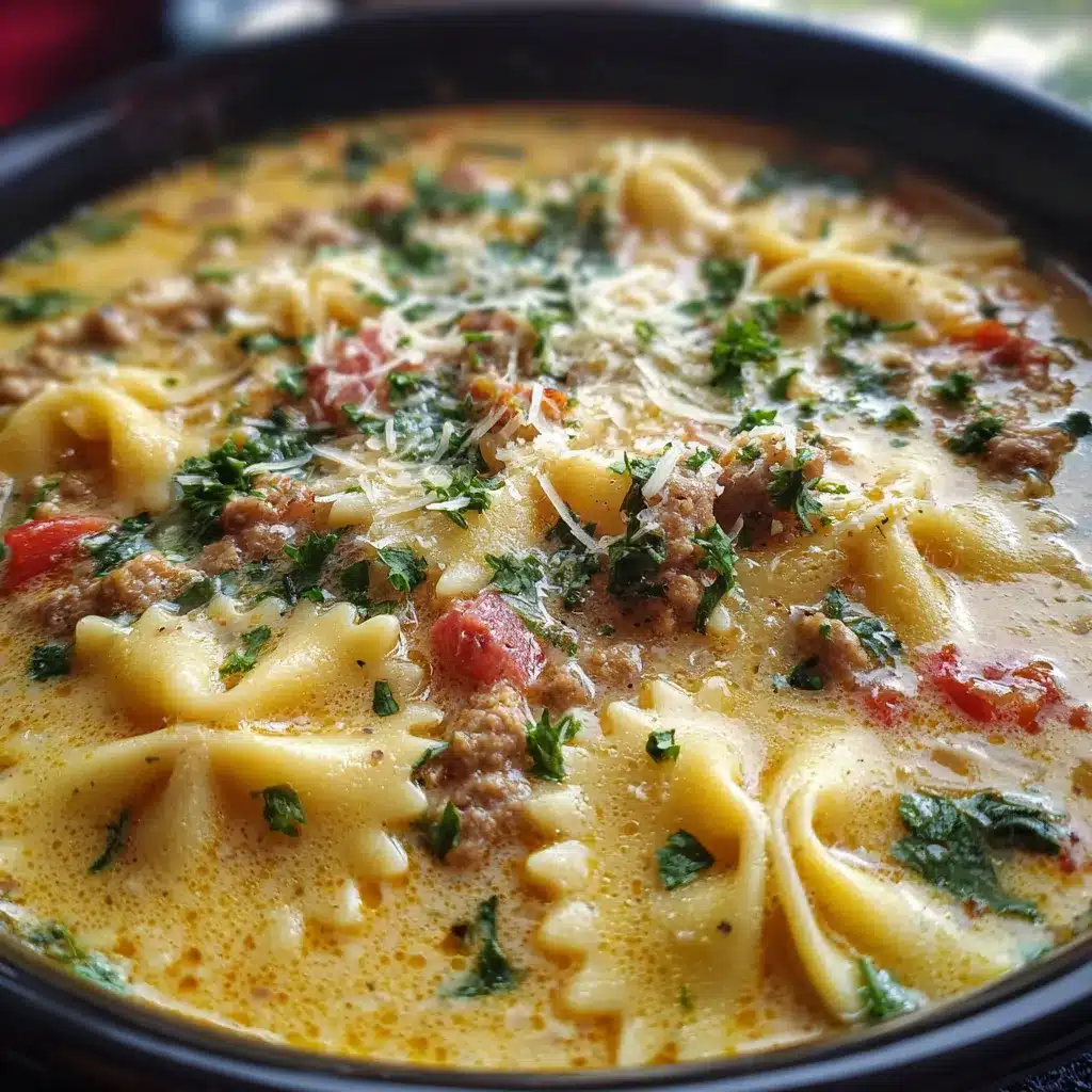 Alfredo Lasagna Soup