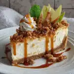 Apple Crisp Cheesecake