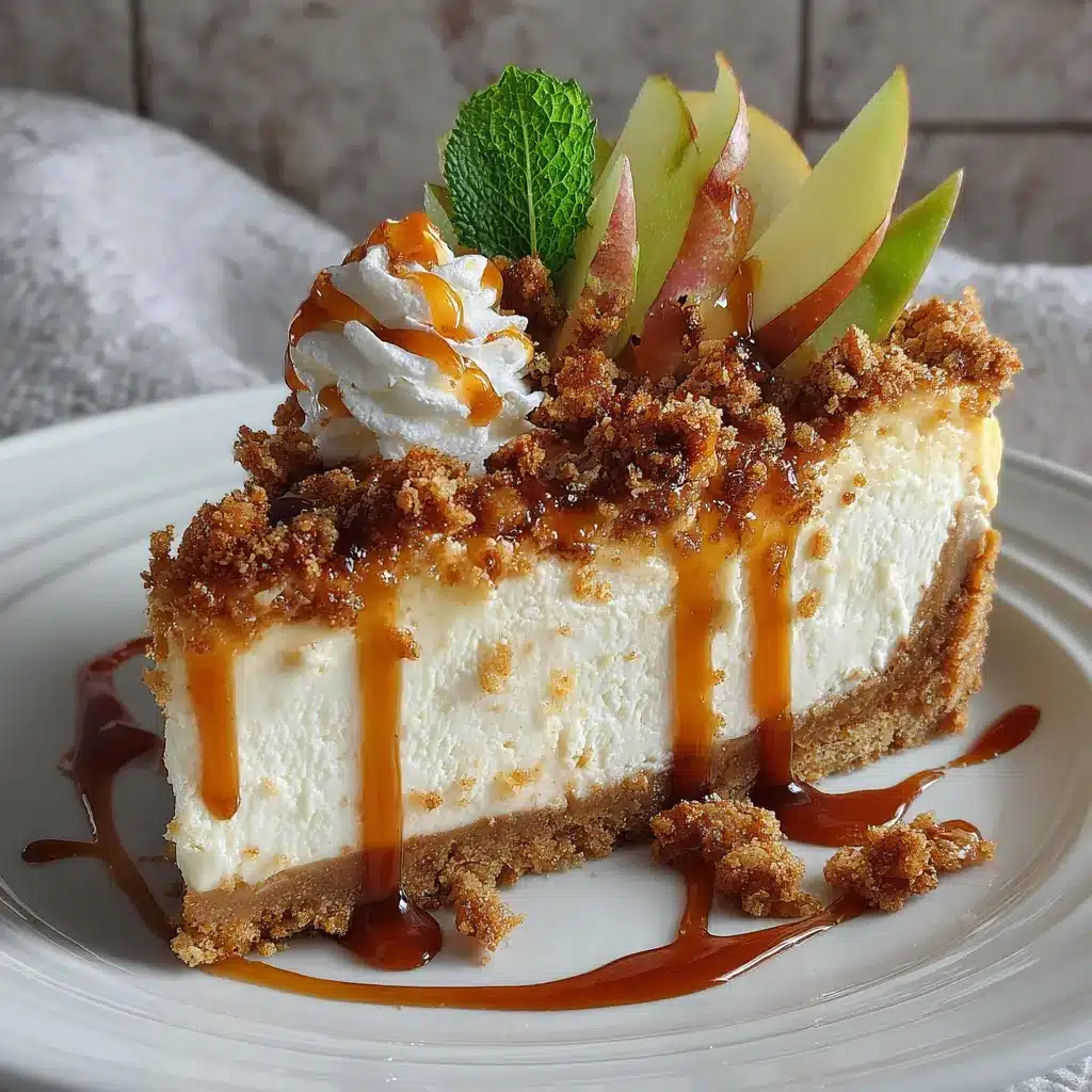 Apple Crisp Cheesecake