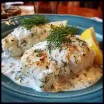 Baked Cod with Lemon-Dill Sauce