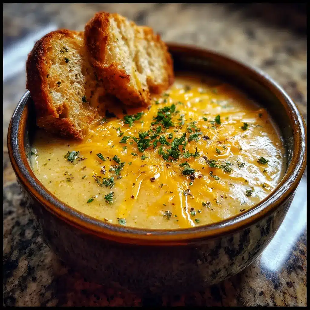 Cheddar Garlic Herb Potato Soup