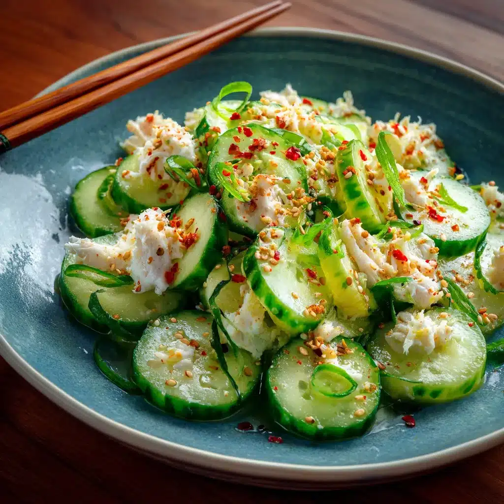 Easy California Roll Cucumber Salad