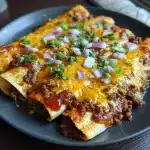 Easy Cheesy Ground Beef Enchiladas