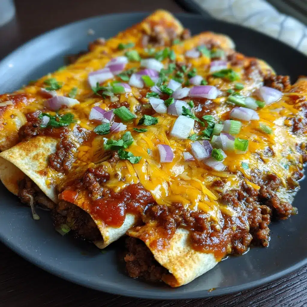 Easy Cheesy Ground Beef Enchiladas
