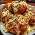 Garlic Butter Bacon Ranch Chicken Pretzel Bombs