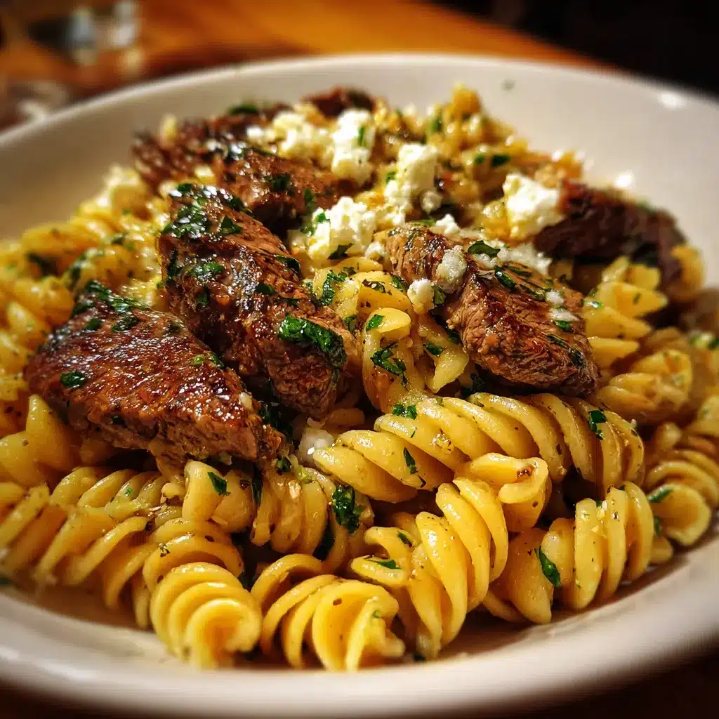 Garlic Steak Pasta