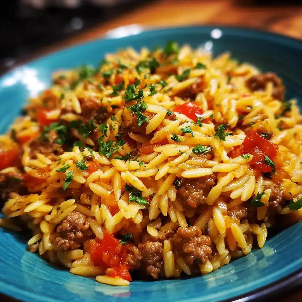 Ground Beef Orzo