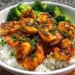 Honey Garlic Shrimp Bowls
