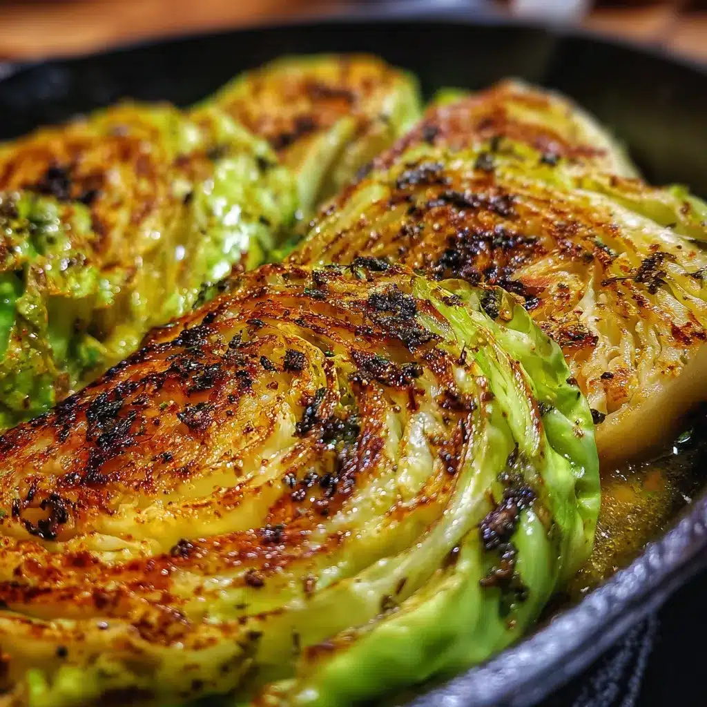 Oven Roasted Garlic Cabbage Steaks