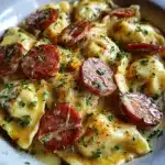 Pierogi with Kielbasa in a Crock Pot