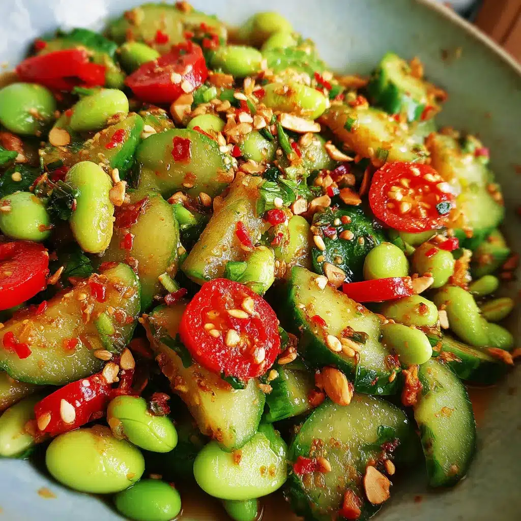 Spicy Cucumber Edamame Salad