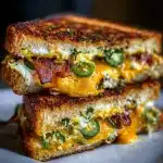 Spicy Jalapeño Popper Grilled Cheese