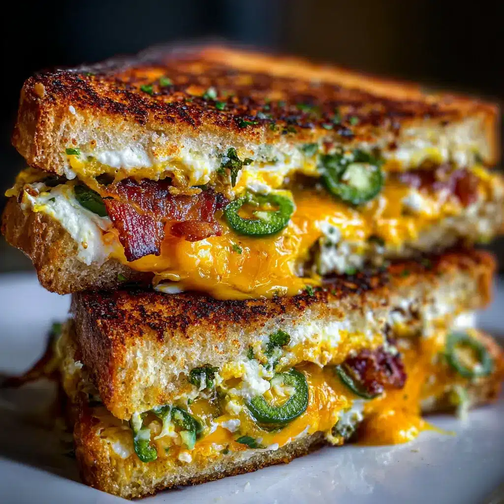 Spicy Jalapeño Popper Grilled Cheese