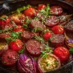 Summer Sausage Skillet With Andouille Sausage